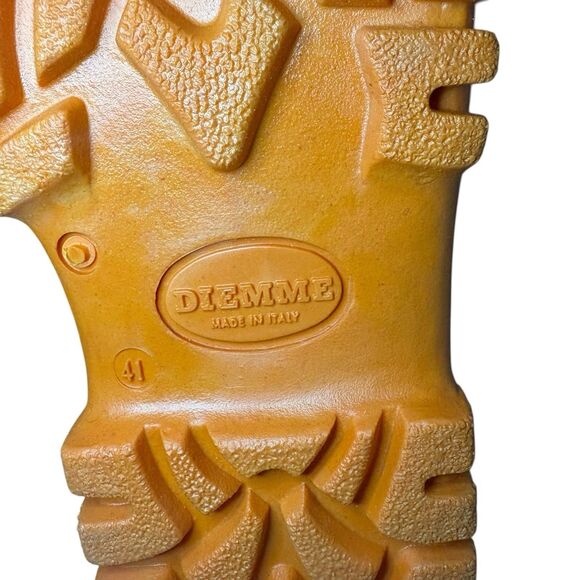 Diemme Balbi Orange Imitated Crocodile Men’s Boots size 41 / US 8 / UK 7.25